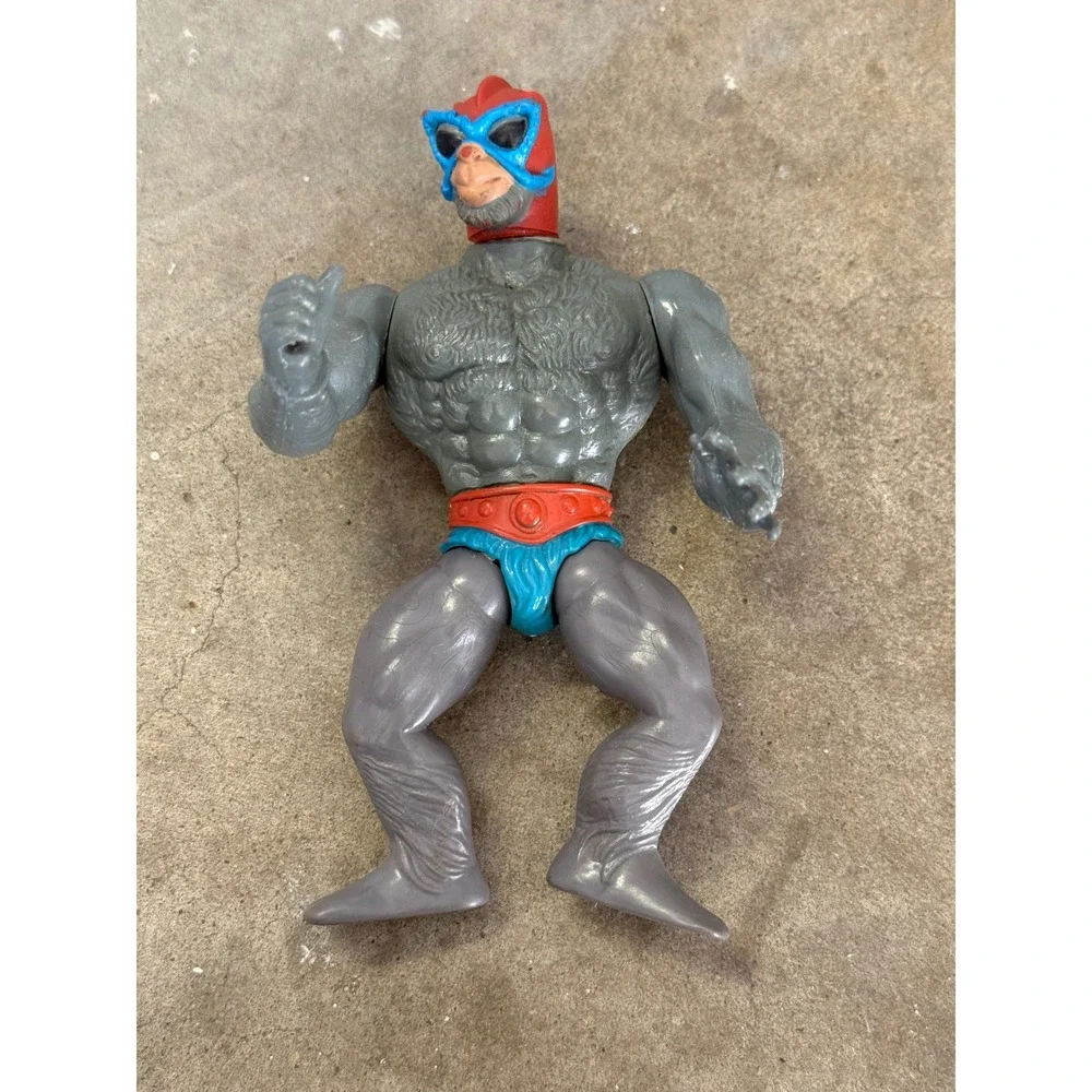 Vintage 1981 Mattel MOTU Stratos Action Figure Grey Blue Red Taiwan He-Man Toy